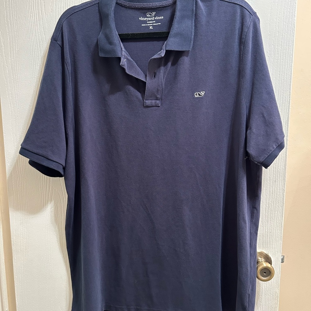 Vineyard Vines Men's Blue Polo Shirt